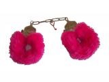 Algema de Metal com Pelúcia - Rosa Pink - Cód.: 819