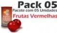 Pack 05 - Bolinha Beijável Frutas Vermelhas - Cód.: 8110