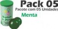 Pack 05 - Bolinha Beijável Menta - Cód.: 1310